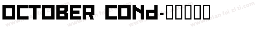 october cond字体转换